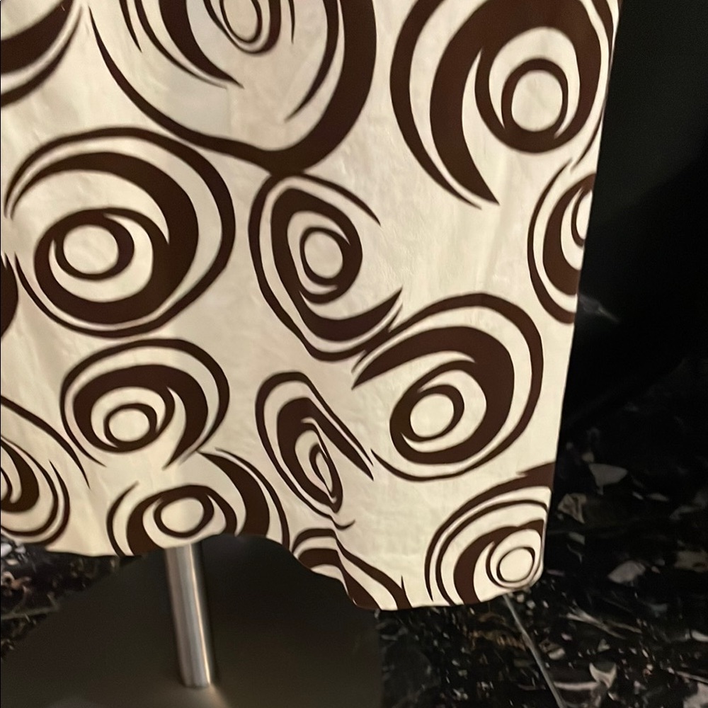 Brown and Cream Swirl Dress - Picture 8 of 13